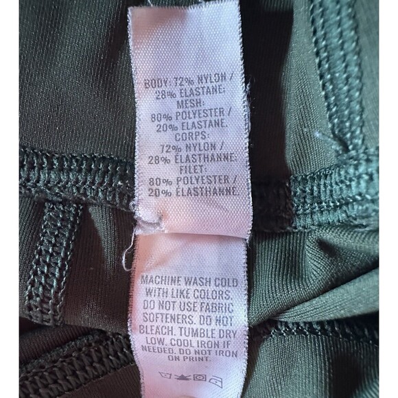 Aerie Offline Green Mesh Pocket 7/8 Leggings Women's SIZE MEDIUM - Picture 7 of 10